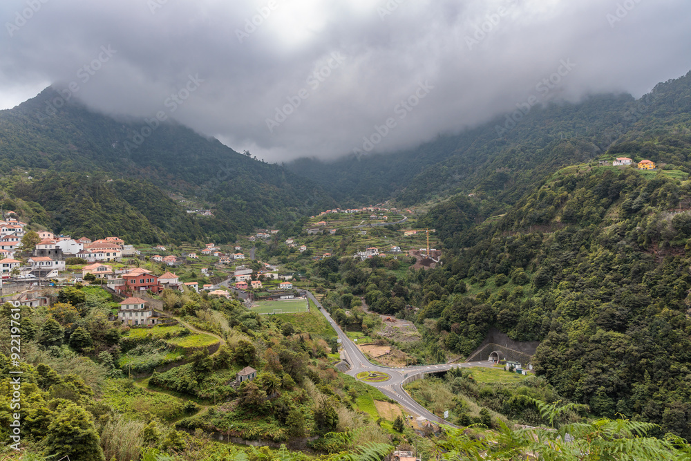 Views of the city of Boaventura and its surroundings on the island of Madeira