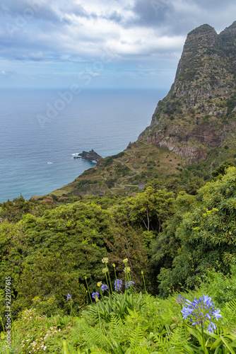 Obraz na płótnie Views of the city of Boaventura and its surroundings on the island of Madeira w salonie