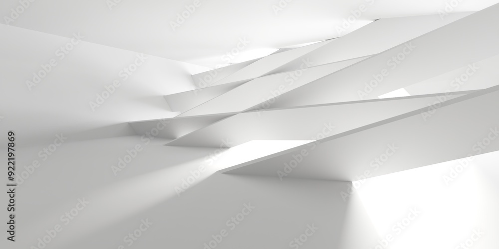 Abstract light corridor interior. Futuristic architecture background Abstract light corridor interior. Futuristic architecture background