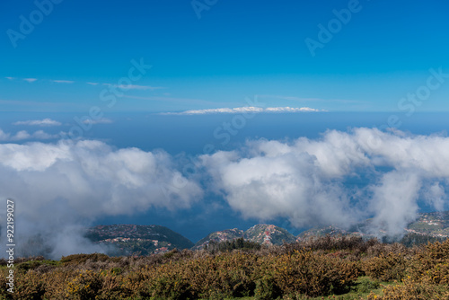 Obraz na płótnie Landscape on the high plateaus of the Madeira mountain range w salonie