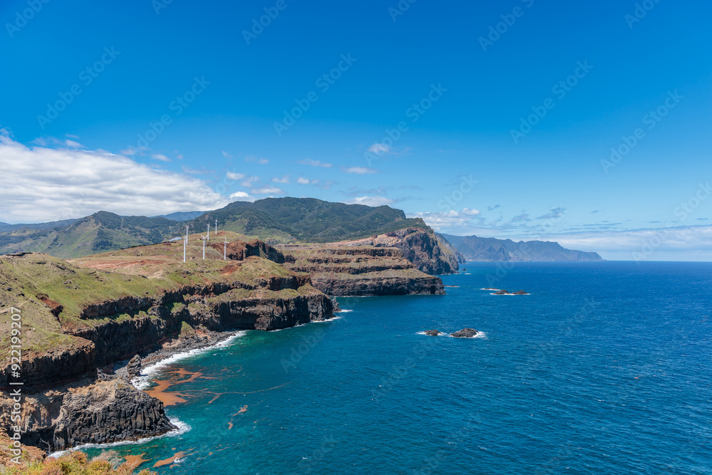 Landscape around Canical viewpoint on Madeira island