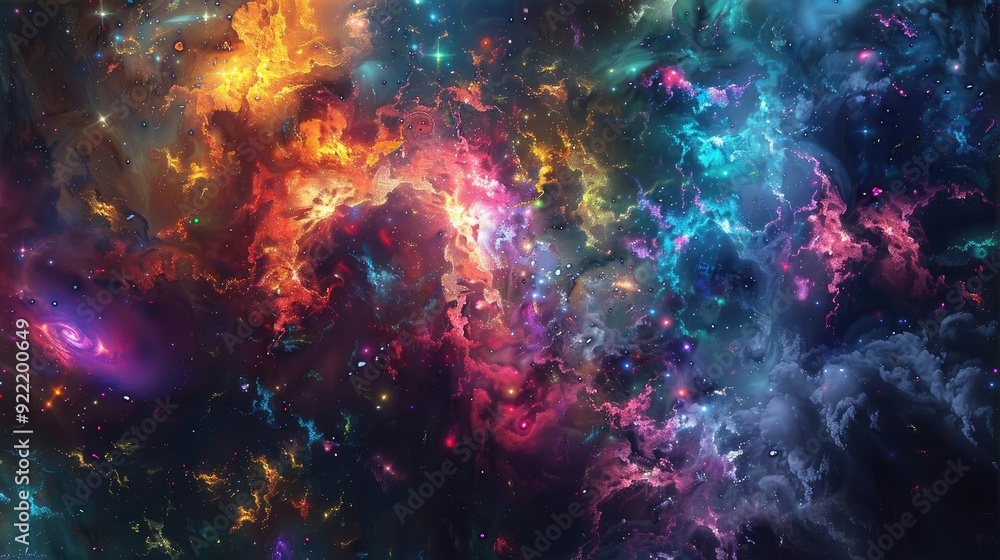 A vibrant and colorful cosmic nebula showcasing the beauty of the universe with dynamic colors and ethereal patterns. A vibrant and colorful cosmic nebula showcasing the beauty of the universe with dynamic colors and ethereal patterns.