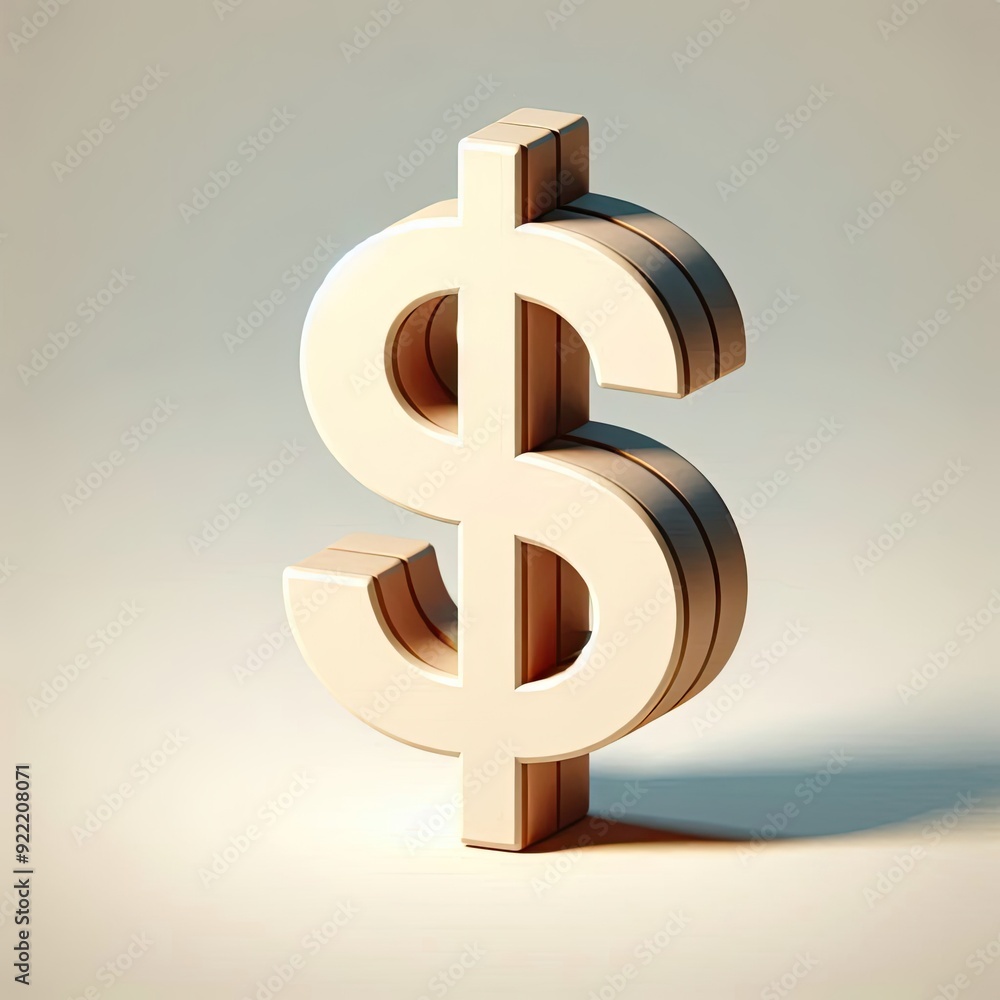 A simple and effective name for the image could be: Golden Dollar Symbol Representing Wealth and Financial Success A simple and effective name for the image could be: Golden Dollar Symbol Representing Wealth and Financial Success