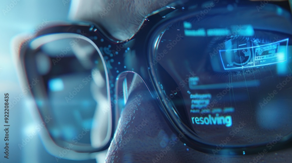 Digital Glasses with Data Display Digital Glasses with Data Display
