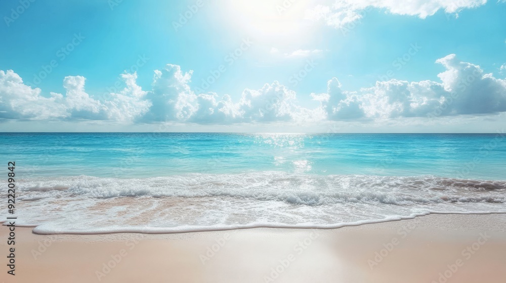 Fototapeta premium Summer Beach Sea Tourism Vacation Sun Sky Water Photo Design 