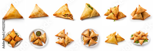 Samosa Isolated White Background