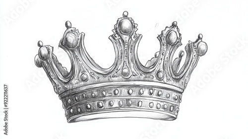 A crown drawing sketch