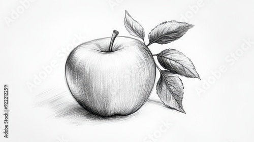A sketch apple drawing