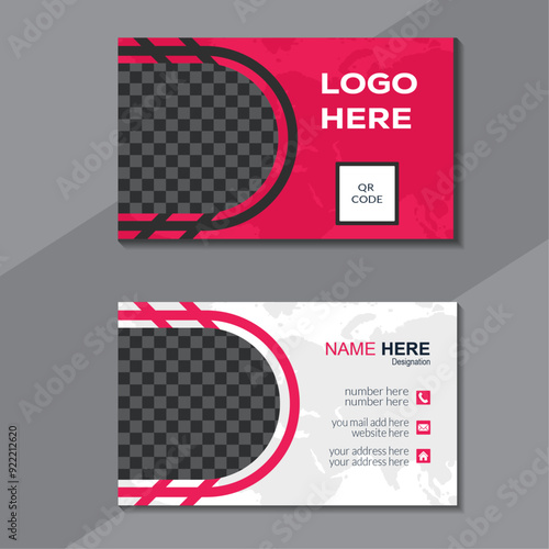 Simple professional business card for almost any kind of company, or personal use. you can easily edit the text and colors.