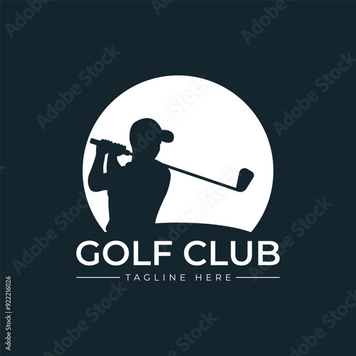Golf logo template design vector icon illustration