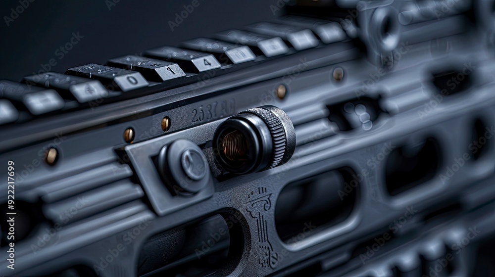 A close-up view of a firearm’s recoil system, highlighting the engineering and design features that contribute to the firearm’s performance A close-up view of a firearm’s recoil system, highlighting the engineering and design features that contribute to the firearm’s performance