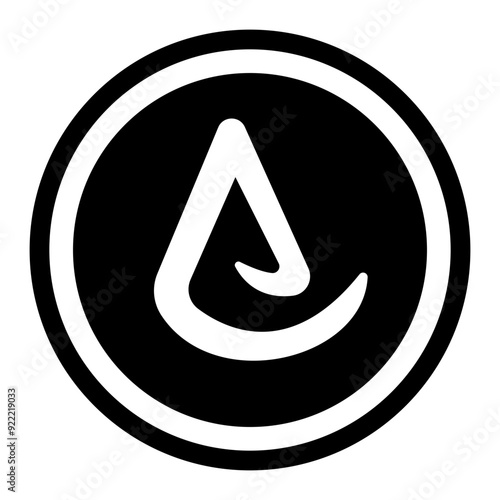 A glyph style icon of asceticism 
