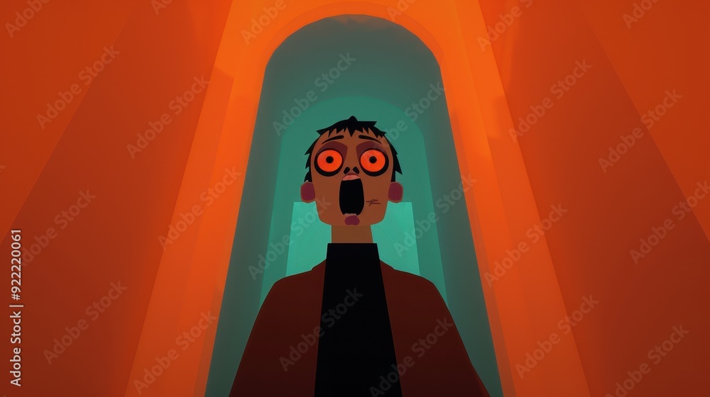 Enchanted Discovery: Person with Surprised Expression Finding Hidden ...
