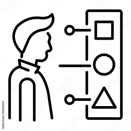 A line style icon of abilities