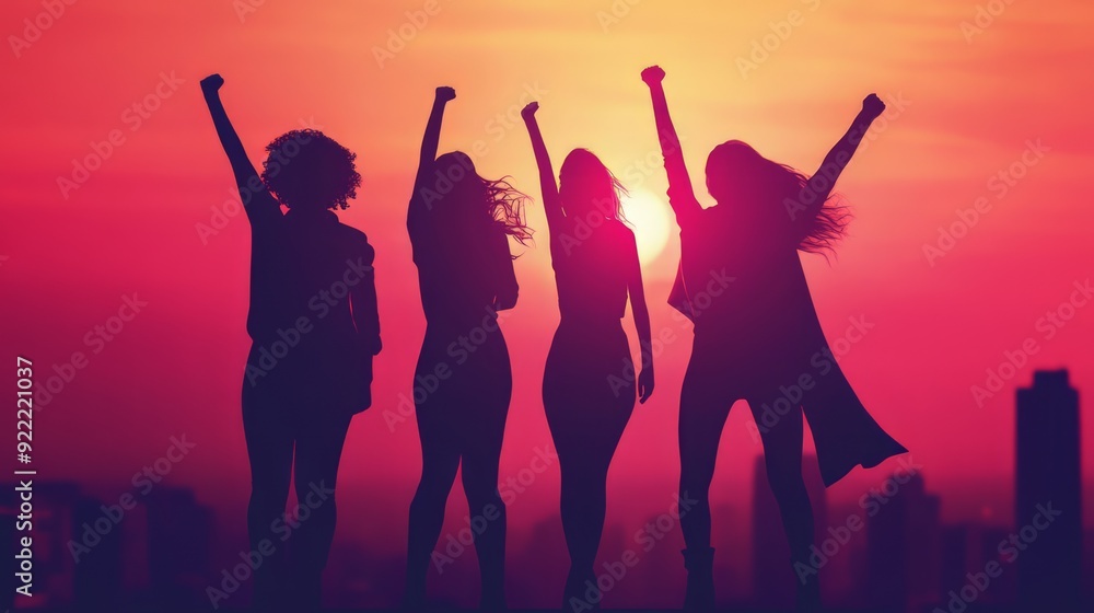 Women's Rights, Elimination of Violence Against Women, Feminism. Confident Woman, Happy Women's Day, Fight for Your Rights, Girl Power and Strength. Women's Rights, Elimination of Violence Against Women, Feminism. Confident Woman, Happy Women's Day, Fight for Your Rights, Girl Power and Strength.