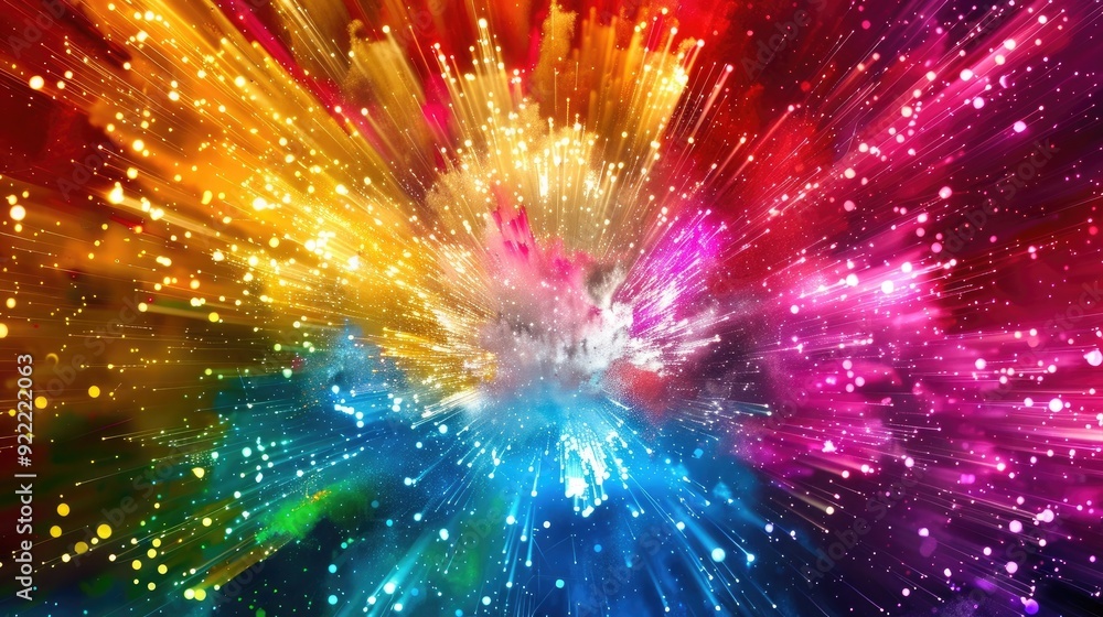 colorful neon lights exploding, elegant wallpaper, ai generated image colorful neon lights exploding, elegant wallpaper, ai generated image