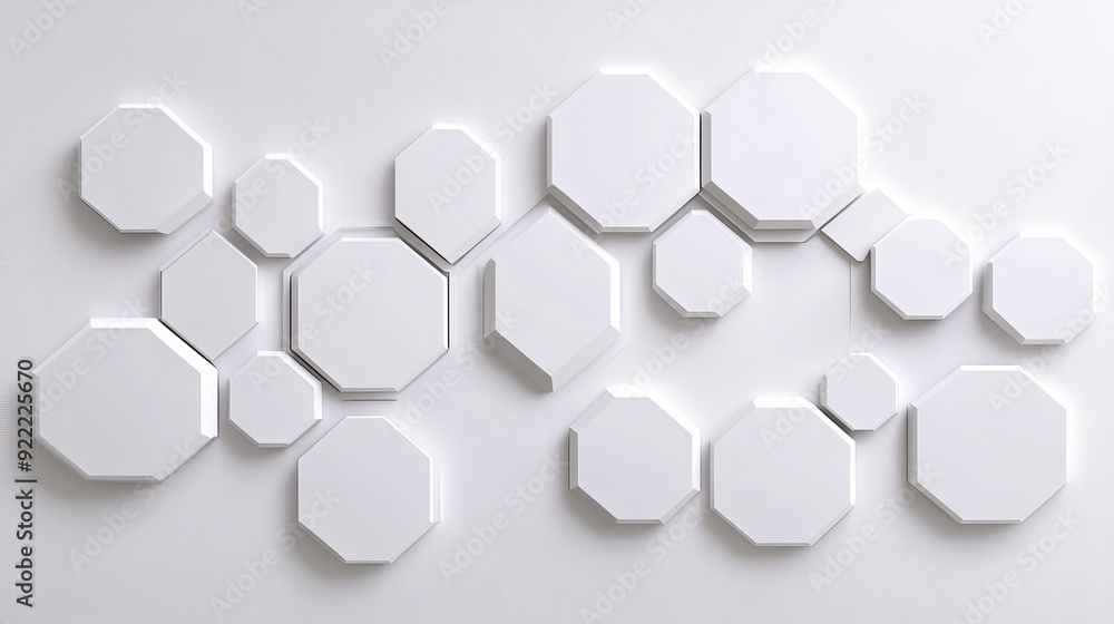Sophisticated texture design with interlocking hexagons, creating a visually appealing honeycomb structure against a plain white canvas, highlighting geometric precision Sophisticated texture design with interlocking hexagons, creating a visually appealing honeycomb structure against a plain white canvas, highlighting geometric precision