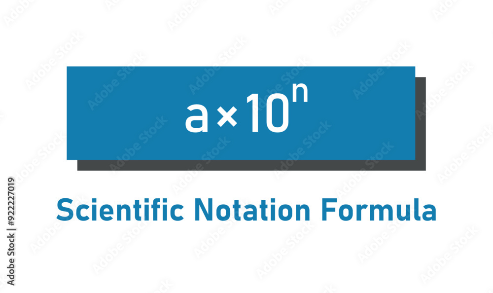 Scientific notation formula in mathematics. Scientific notation formula in mathematics.