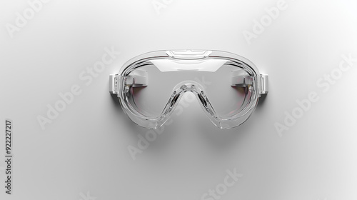 Reflective protective glasses, designed for occupational safety and eye protection.

