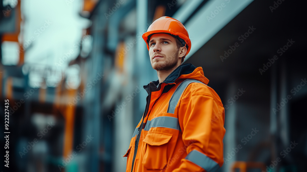 Safety-conscious worker in a helmet and gloves, strictly observing work safety rules and protocols.
Safety-conscious worker in a helmet and gloves, strictly observing work safety rules and protocols.
