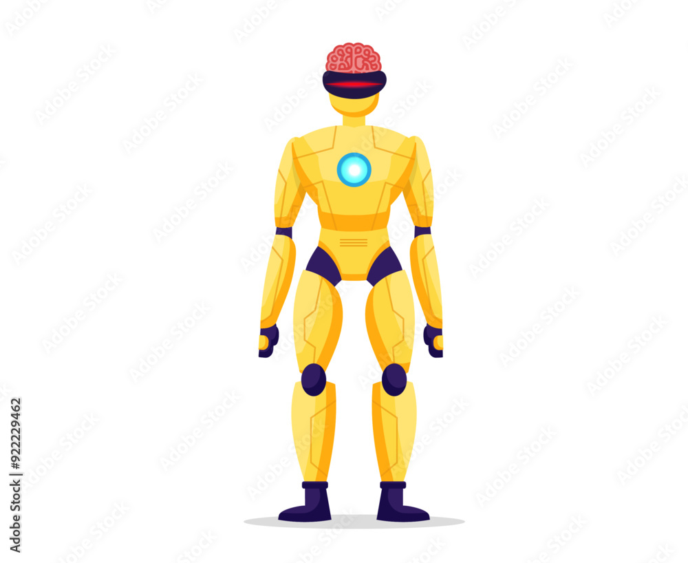 Robot concept illustration. Robot technology professional, vector illustration template design Robot concept illustration. Robot technology professional, vector illustration template design