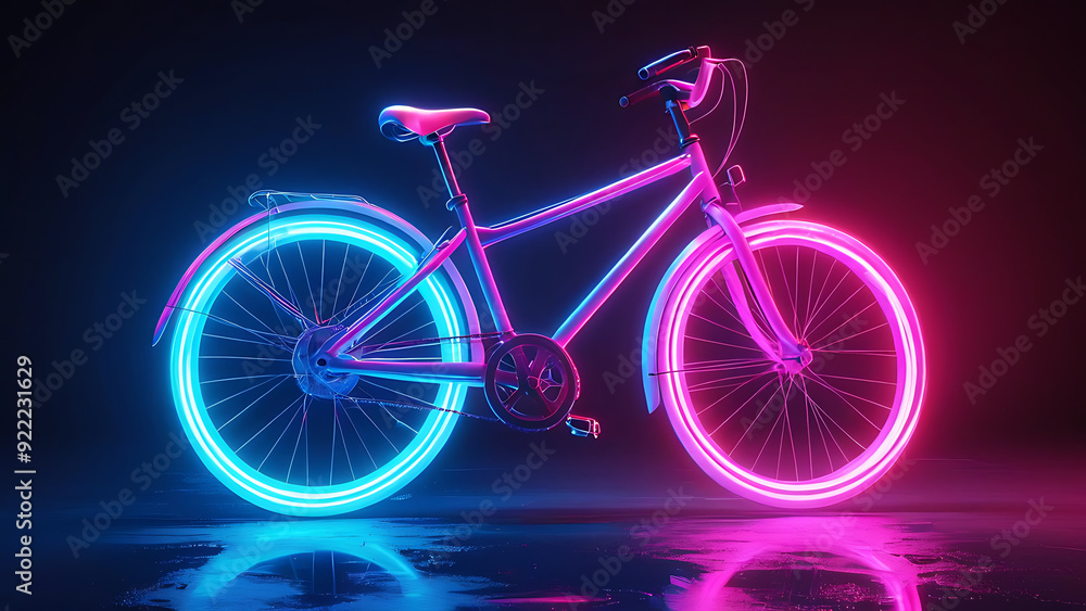 Neon bicycle animation
Neon bicycle animation
