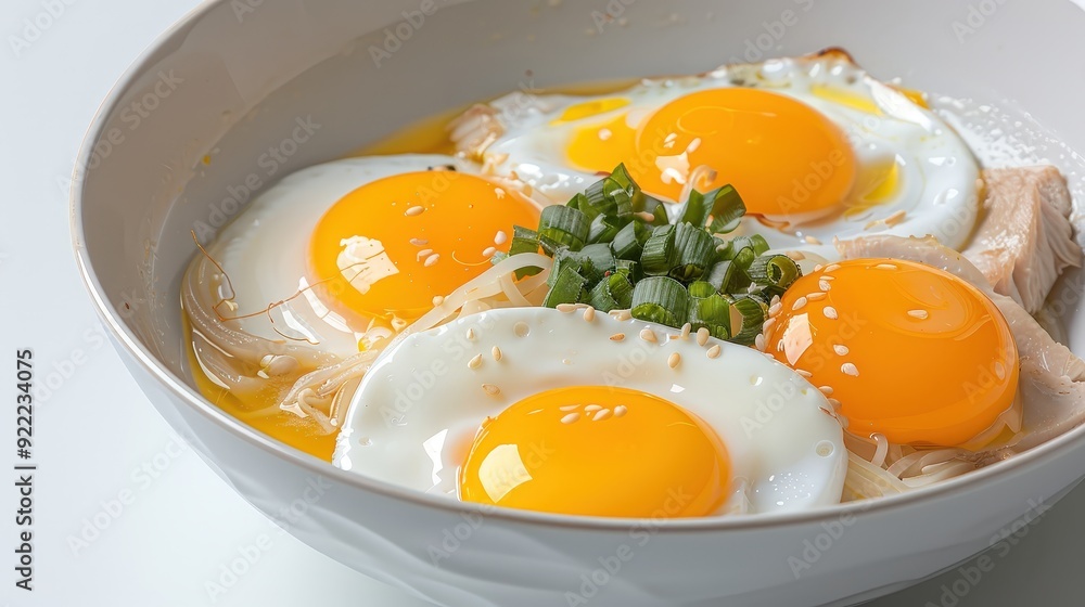 Elegant Thong Yod Dessert with Golden Egg Yolk Drops on White Background for Food Magazine - Professional Studio Shot Elegant Thong Yod Dessert with Golden Egg Yolk Drops on White Background for Food Magazine - Professional Studio Shot