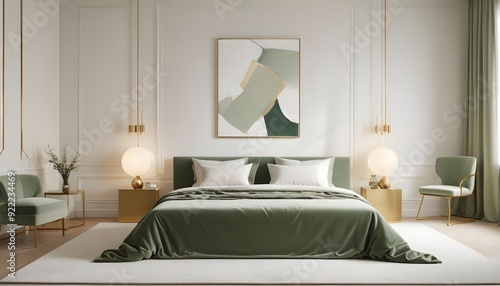 Photo interior modern design room 3d illustration