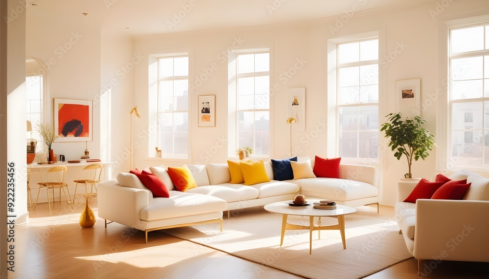 Photo interior modern design room 3d illustration Photo interior modern design room 3d illustration