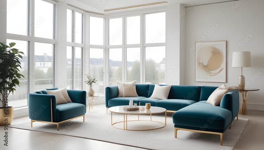 Photo interior modern design room 3d illustration Photo interior modern design room 3d illustration