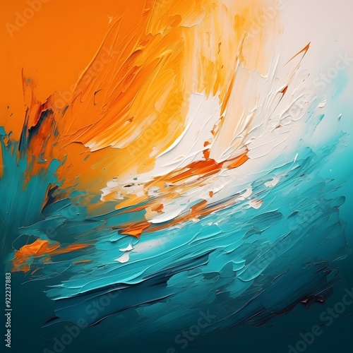 high quality transparent psd an abstract painting featuring a colorful abstract pattern, a textured surface, and a blurred background
