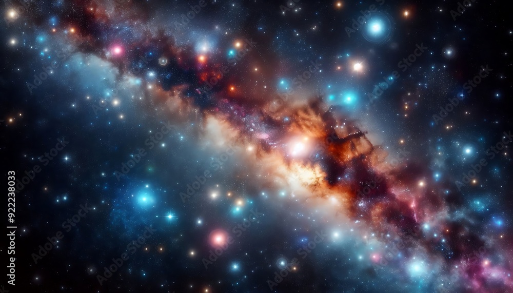 Naklejka premium Space background