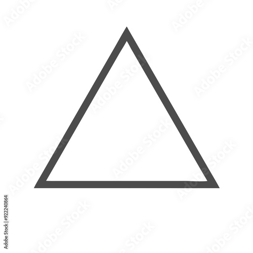 triangle isolated on white background