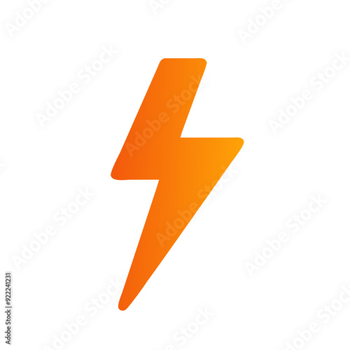 lightning bolt isolated on white