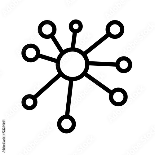 molecule icon vector on white background