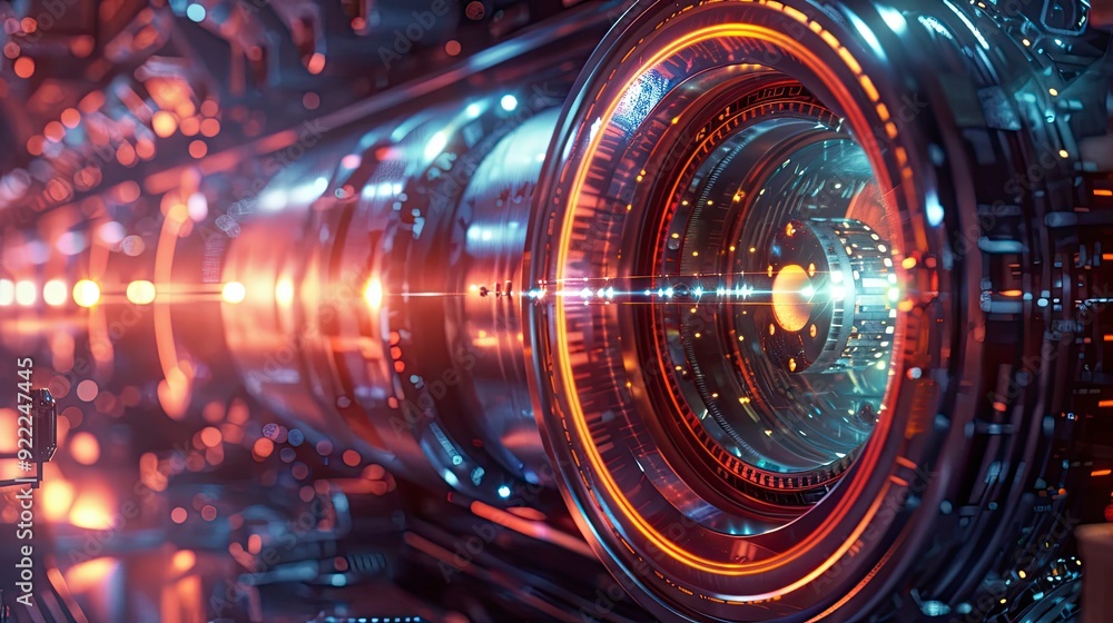 An artist's rendition of a quantum particle accelerator, highlighting the cutting-edge research tools used in quantum computing. An artist's rendition of a quantum particle accelerator, highlighting the cutting-edge research tools used in quantum computing.