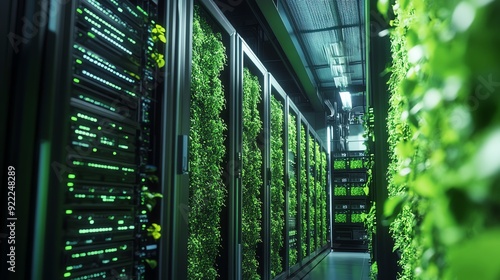 Green Technology Server Room. photo