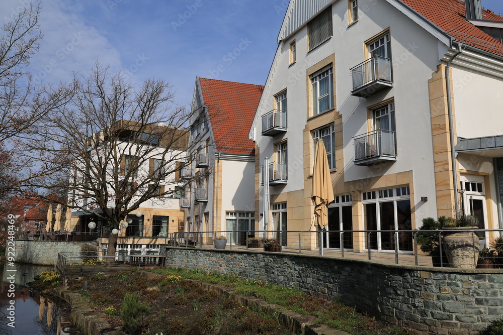 Blick in das Zentrum der Stadt Rietberg in Nordrhein-Westfalen Blick in das Zentrum der Stadt Rietberg in Nordrhein-Westfalen