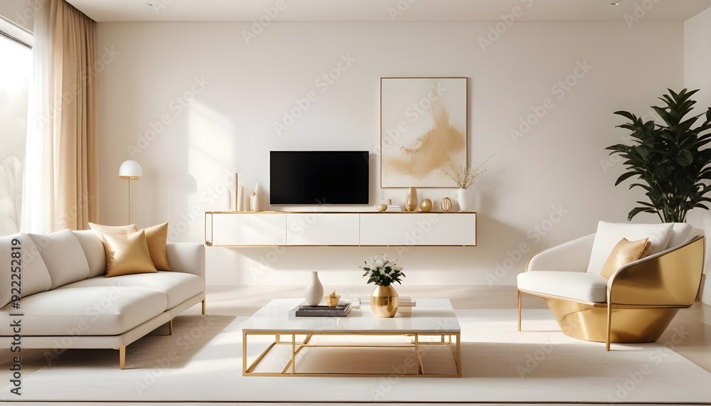 Photo interior modern design room 3d illustration Photo interior modern design room 3d illustration