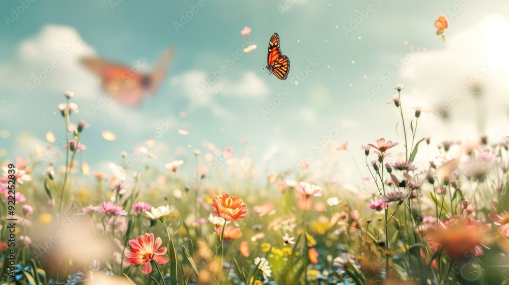 Fototapeta premium flowers in the field