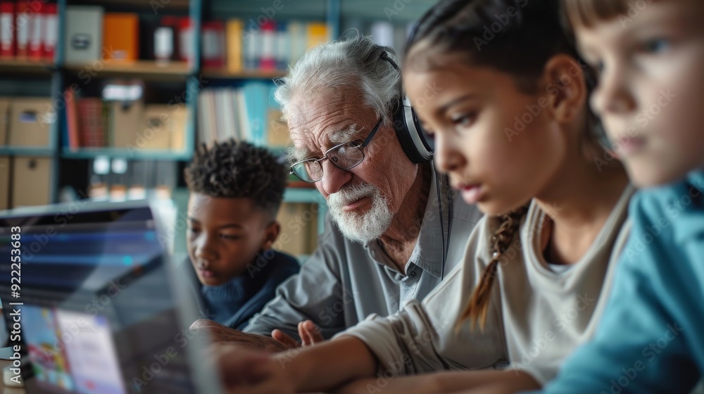 Grandson Teaches Grandfather How to Use Technology Grandson Teaches Grandfather How to Use Technology