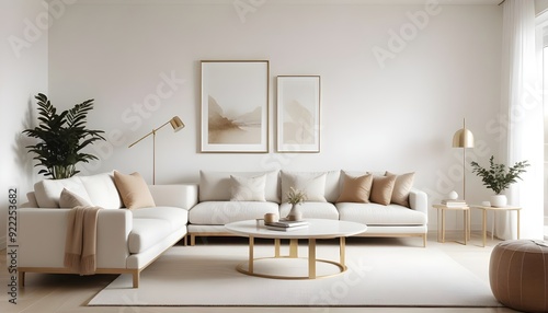 Photo interior modern design room 3d illustration