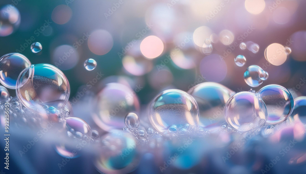 Close-Up of Soap Bubbles and Air Bubbles Close-Up of Soap Bubbles and Air Bubbles