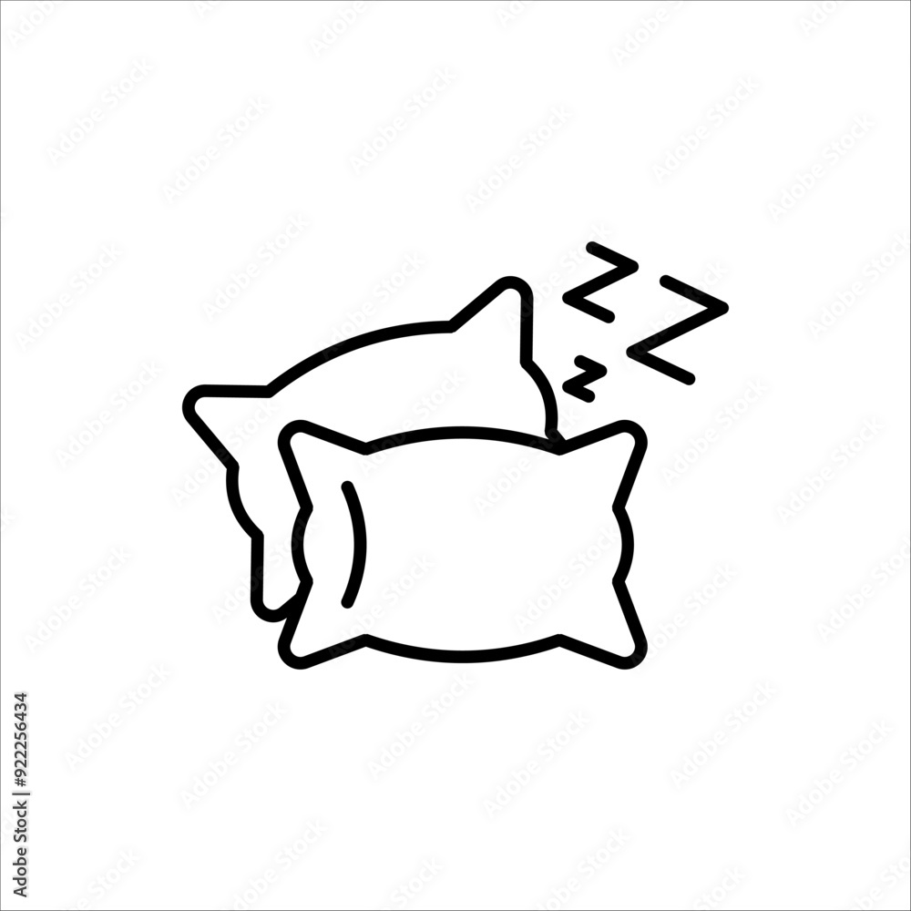 Pillow icon. Pillow symbol for logo, web, app, UI. pillow icon simple sign isolated on white background. Pillow icon. Pillow symbol for logo, web, app, UI. pillow icon simple sign isolated on white background.