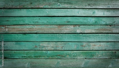 Weathered wooden planks in faded green