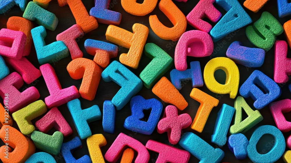 Colorful Alphabet Letters Colorful Alphabet Letters