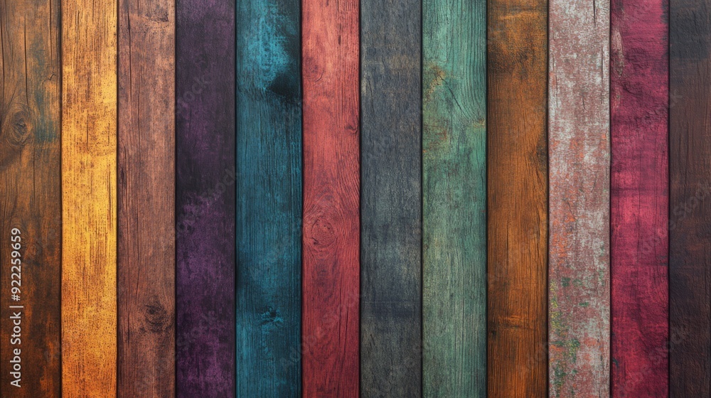 Colorful Rustic Wooden Texture Background Colorful Rustic Wooden Texture Background