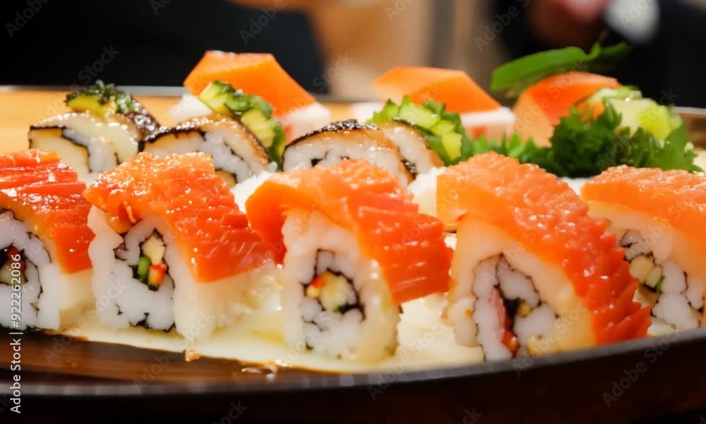 Exquisite Sushi Selection: A Gourmet Plate Exquisite Sushi Selection: A Gourmet Plate