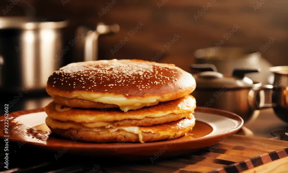Freshly Made Dorayaki: Ready to Serve Freshly Made Dorayaki: Ready to Serve