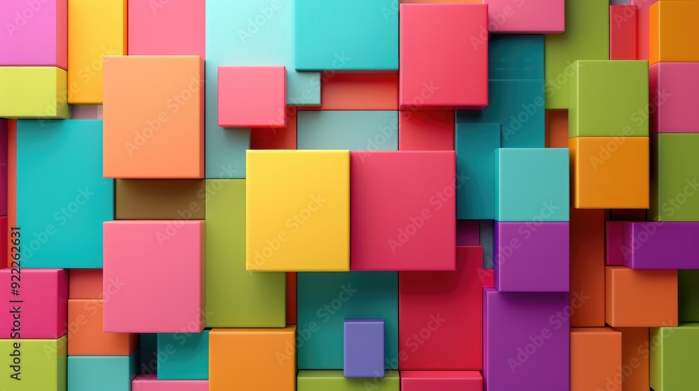Abstract background with vibrant color blocks and shapes Abstract background with vibrant color blocks and shapes